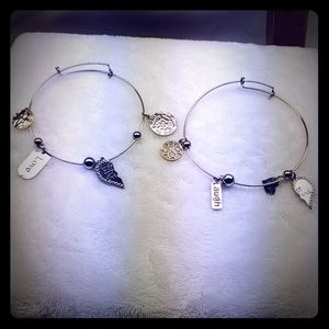 Best Friend Silver Bangles